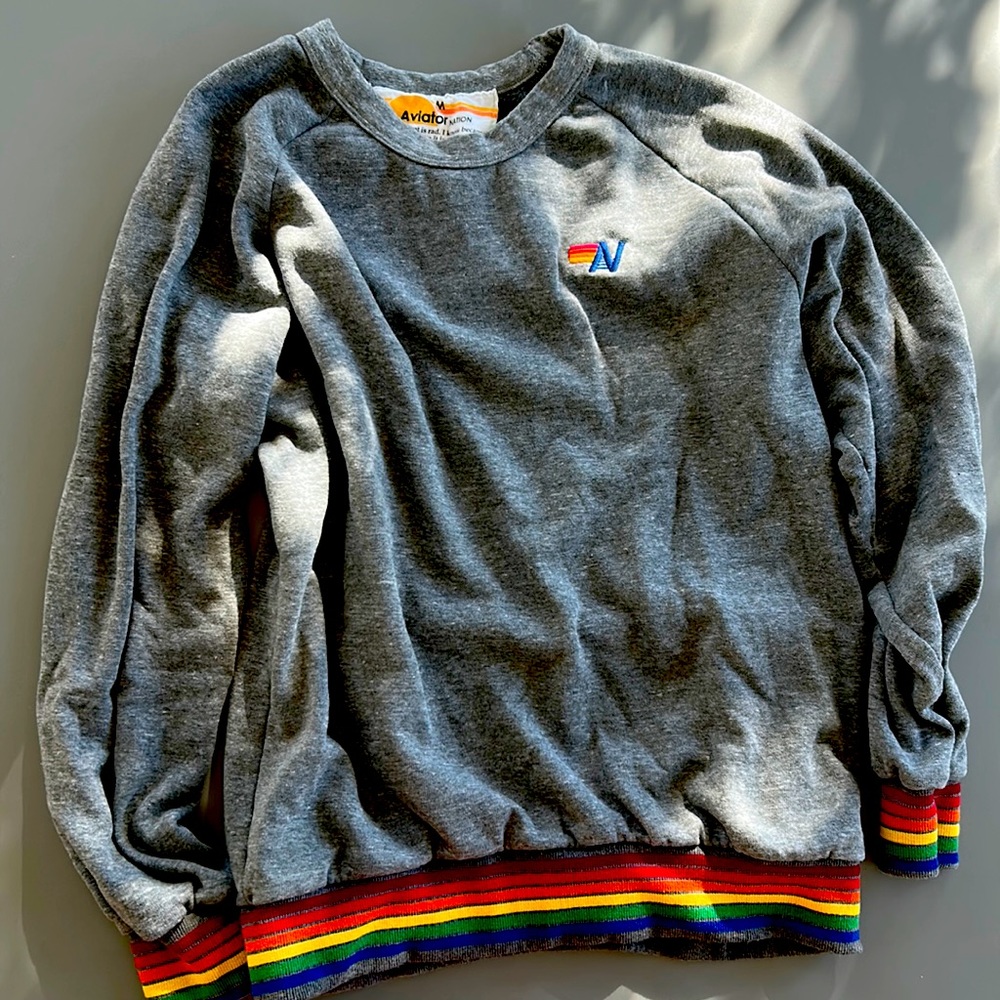 COPY - Aviator nation sweatshirt. Medium. Gray. Excellent condition.